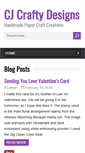Mobile Screenshot of cjcraftydesigns.com
